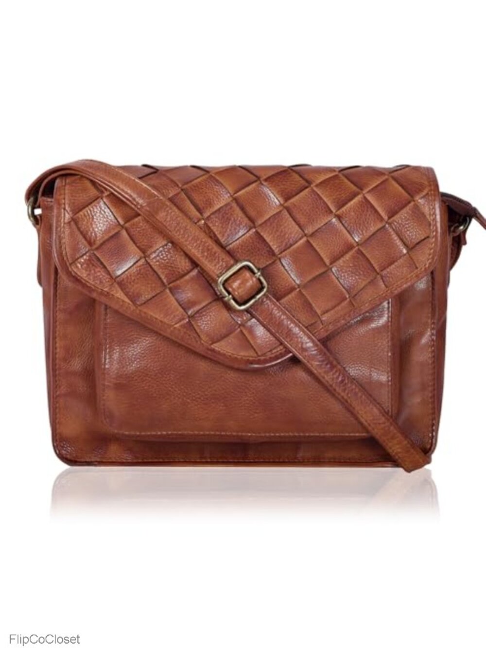 Genuine Leather Crossbody Purse Shoulder Bag Flapover Satchel Women